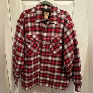 C.E. Schmidt work flannel quilted insulated shirt XL plaid